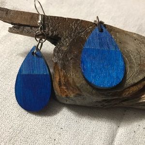 Hand Painted Abstract Earrings